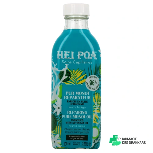 Hei Poa Soins Capillaires Pur Monoï Réparateur