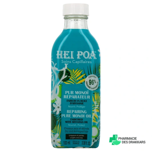 Hei Poa Soins Capillaires Pur Monoï Réparateur