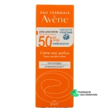 Avène Crème Solaire Peaux Sensibles SPF 50+ - Vue 360°