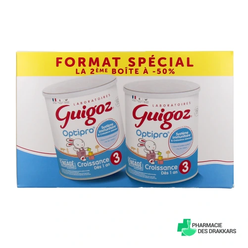 Guigoz Optipro Croissance Lait 3ème âge