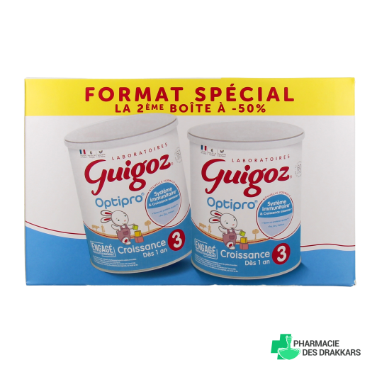 Guigoz Optipro Croissance Lait 3ème âge