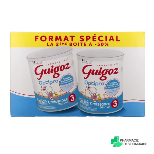 Guigoz Optipro Croissance Lait 3ème âge
