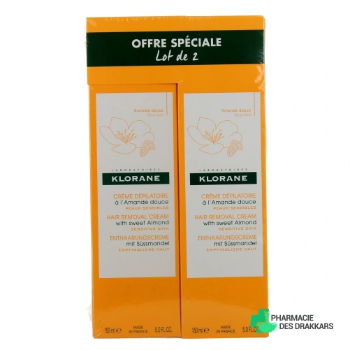 Klorane Crème Dépilatoire à l'Amande Douce