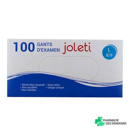 Gants d'Examen en Vinyle non poudrés Joleti