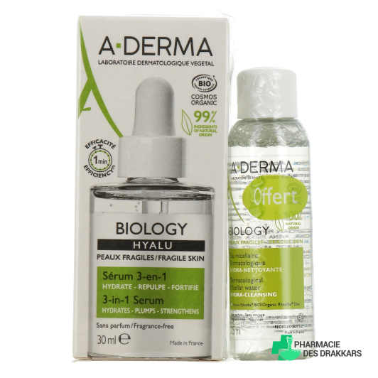 A-Derma Biology Hyalu Sérum 3 en 1 Bio