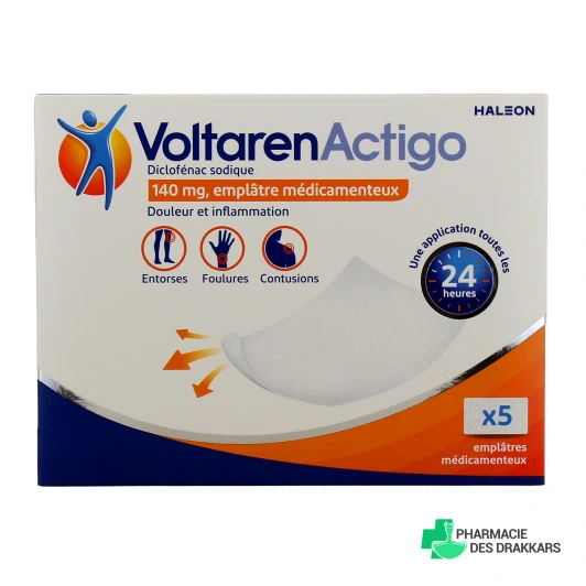 Voltaren Actigo Emplâtre Médicamenteux
