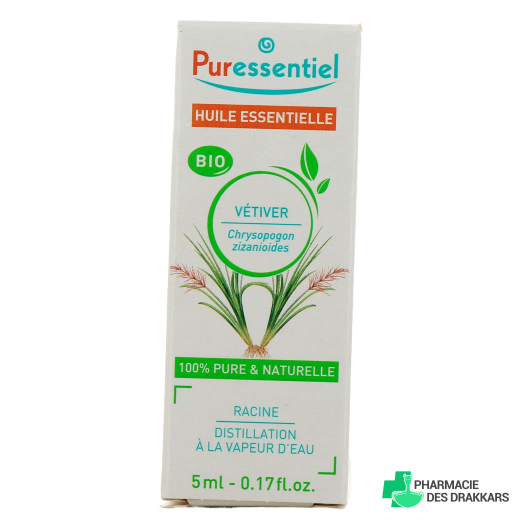 Puressentiel Huile Essentielle de Vétiver Bio