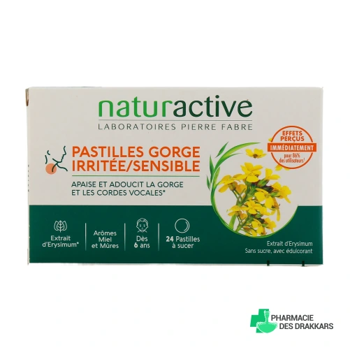 Naturactive Pastilles Gorge Irritée ou Sensible