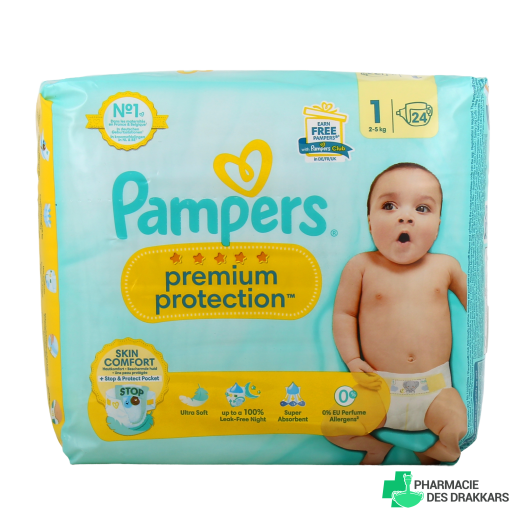 Pampers Couches Premium Protection