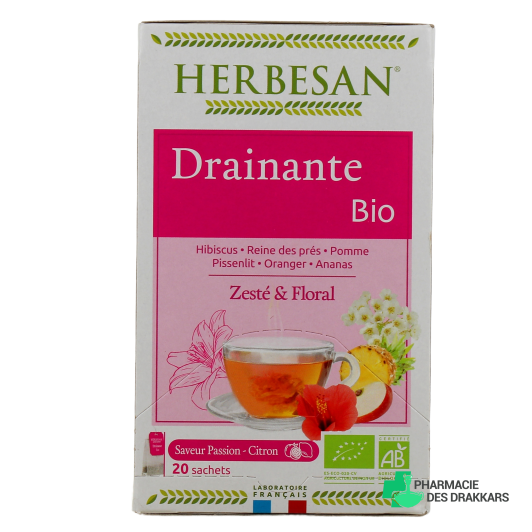 Herbesan Infusion Bio Drainante 20 sachets