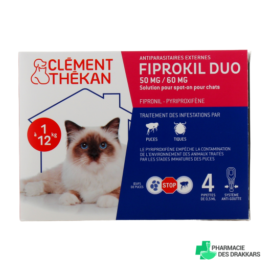 Fiprokil Duo Chat Spot-On Antiparasitaire