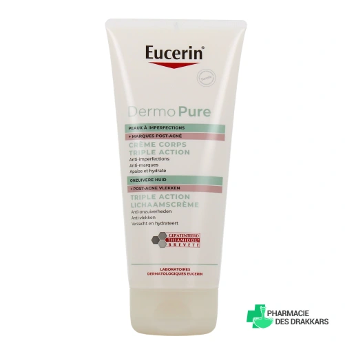 Eucerin DermoPure Crème corps Triple Action - Vue 360°