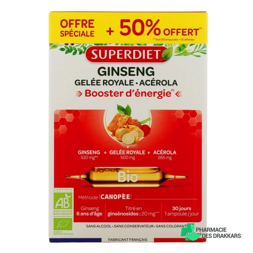 Super Diet Ginseng Gelée Royale Acérola Bio