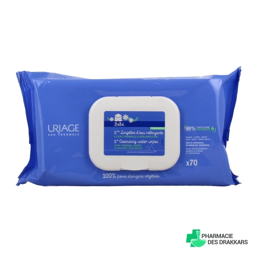Uriage Bébé 1ères Lingettes Nettoyantes