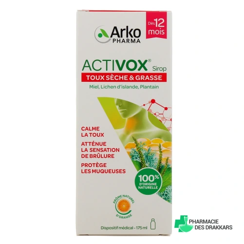 Activox Sirop Toux sèche & grasse