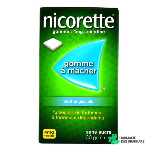 Nicorette gommes 4 mg sans sucre