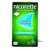 Nicorette gommes 2 mg sans sucre - Vue 360°