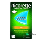 Nicorette gommes 2 mg sans sucre - Vue 360°
