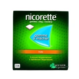 Nicorette gommes 2 mg sans sucre - Vue 360°