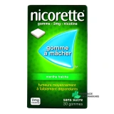 Nicorette gommes 2 mg sans sucre - Vue 360°