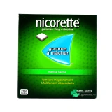 Nicorette gommes 2 mg sans sucre - Vue 360°