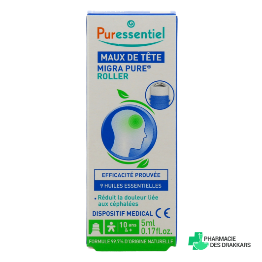 Puressentiel Migra Pure Roller Maux de Tête