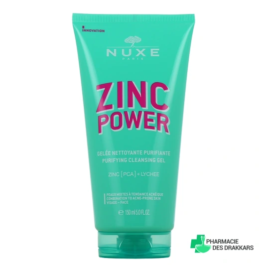 Nuxe Zinc Power Gelée Nettoyante Purifiante
