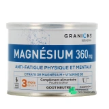 Granions Magnésium 360mg Anti-Fatigue Physique et Mentale - Vue 360°
