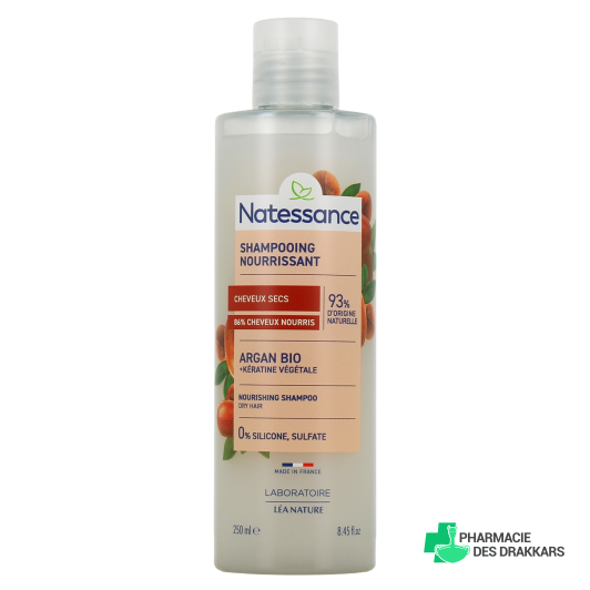 Natessance Shampooing nourrissant Argan Kératine Bio