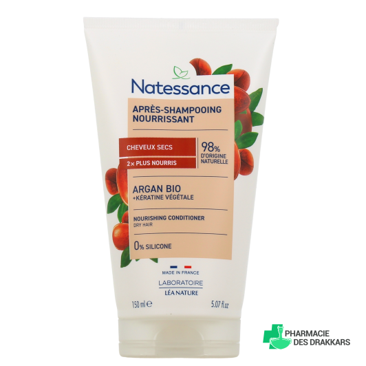 Natessance Après-shampooing Nutrition Intense Argan & Kératine Végétale