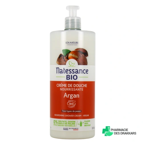 Natessance Crème de Douche Nourrissante Argan Bio