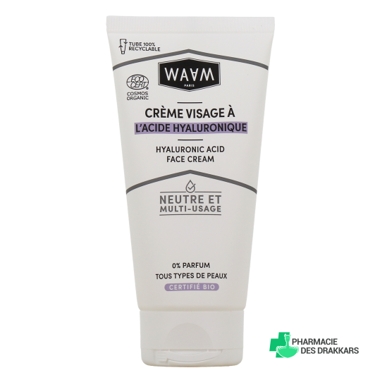 Waam Crème Visage à l'Acide Hyaluronique Bio