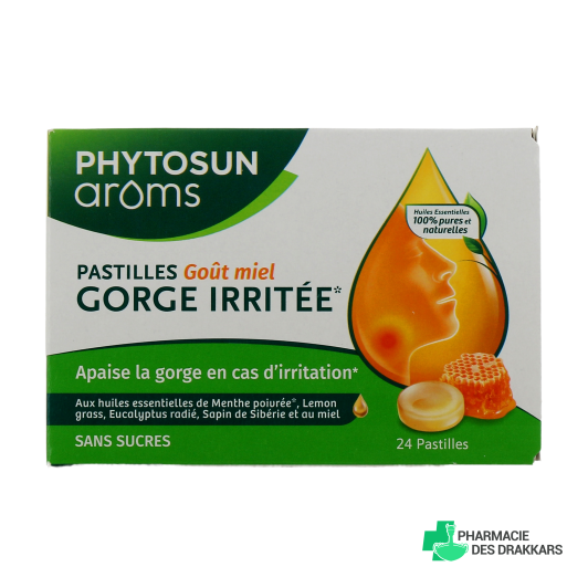 Phytosun Aroms Pastilles Gorge Irritée Miel