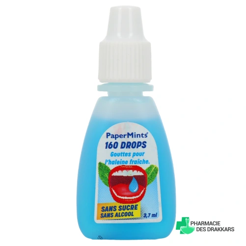 PaperMints 160 Drops Gouttes pour l'Haleine Fraîche