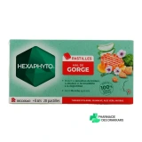 Hexaphyto Pastilles Mal de Gorge - Vue 360°