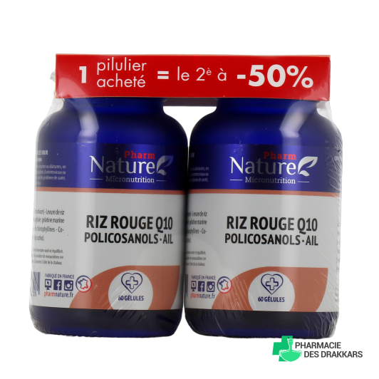 Pharm Nature Riz Rouge Q10 Policosanols Ail