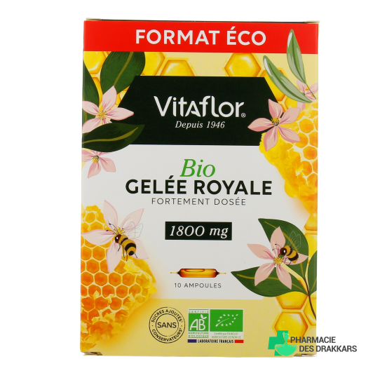 Vitaflor Bio Gelée Royale Fortement Dosée 1800 mg