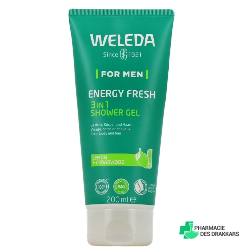 Weleda Gel Douche Homme Energy Fresh 3 en 1
