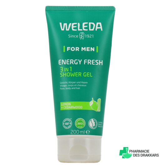 Weleda Gel Douche Homme Energy Fresh 3 en 1