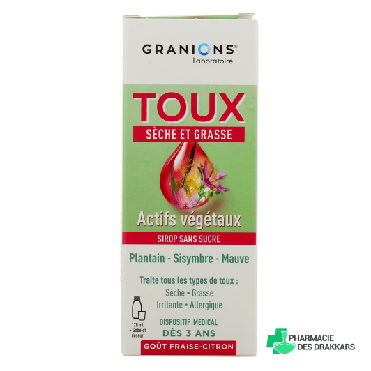 Granions Toux Sèche et Grasse Sirop Sans Sucre