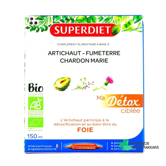 Super Diet Ma Détox Ciblée Foie 10 ampoules Bio