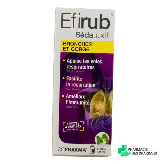 3C Pharma Efirub Sédatuxil Sirop