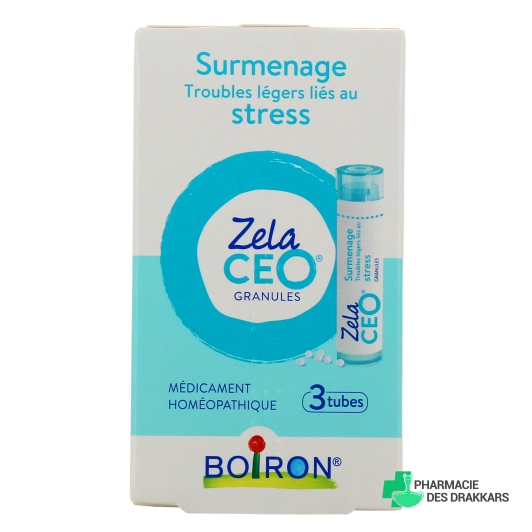 Boiron ZelaCEO Surmenage et Stress Granules