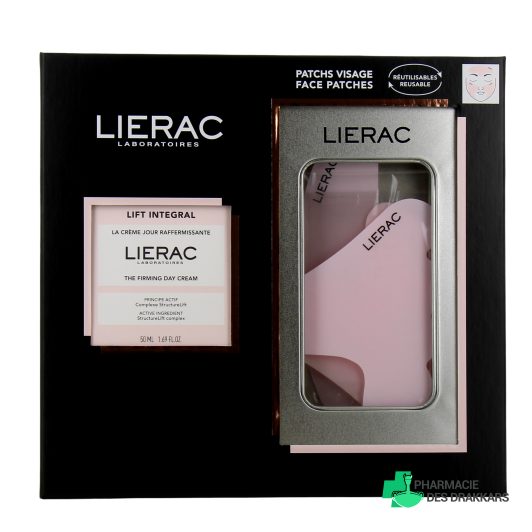 Lierac Lift Integral Coffret Anti-âge Crème de Jour + Patchs Visage Réutilisables