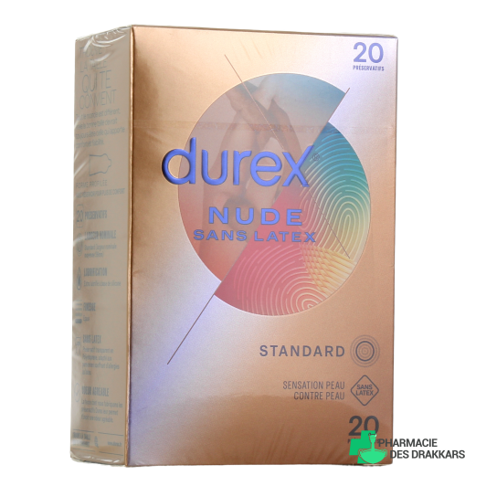 Durex Nude Préservatifs Sans Latex