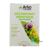 Détoxifiant Hépatique Arkofluides formule plus concentrée ampoules - Vue 360°
