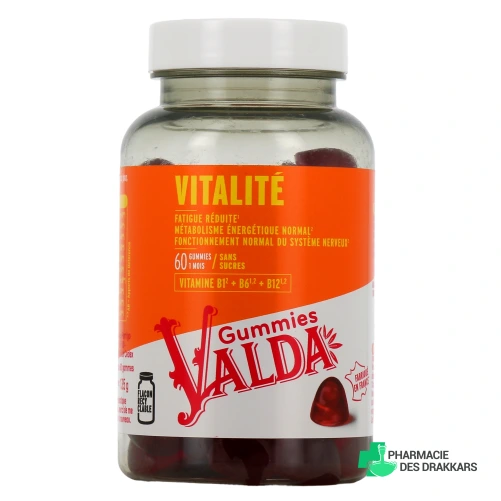 Valda Gummies Sans Sucres Vitalité