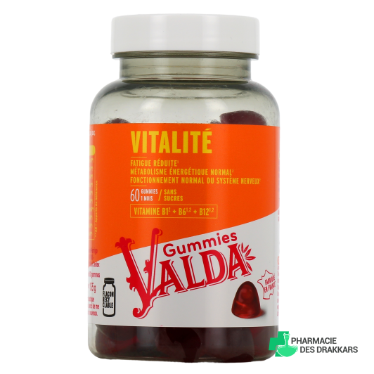 Valda Gummies Sans Sucres Vitalité