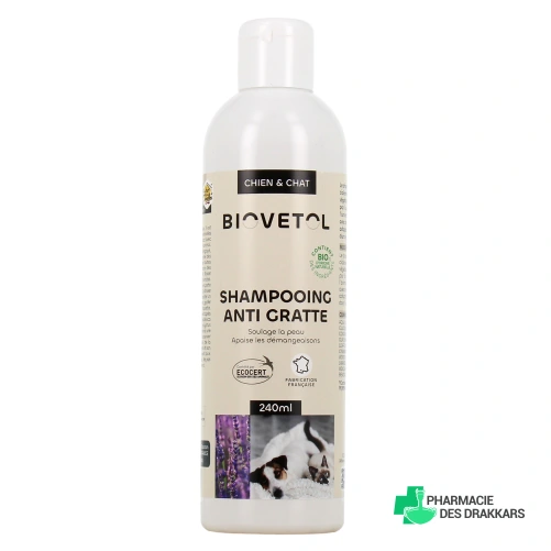 Biovetol Shampooing Anti Gratte Bio Chien & Chat