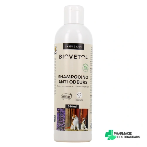 Biovetol Shampooing Anti-Odeurs Bio Chien & Chat